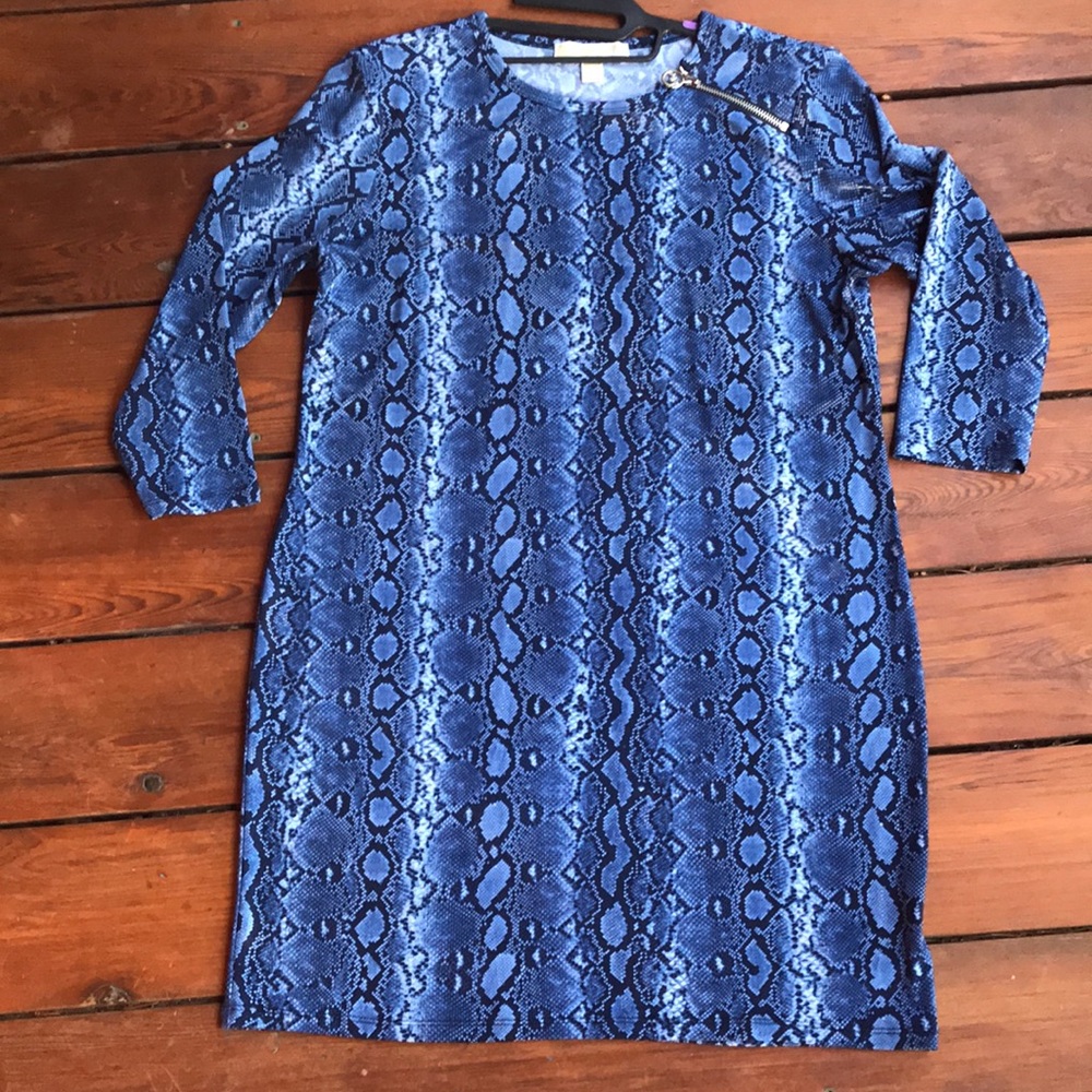 Snake print Michael Kors tee dress L